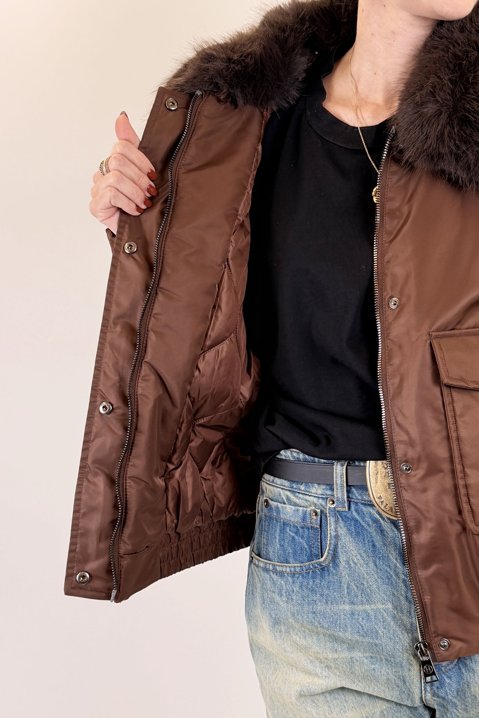 Parka piumino corto