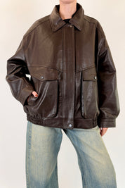 Bomber oversize con tasche