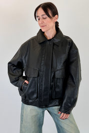 Bomber oversize con tasche