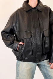 Bomber oversize con tasche