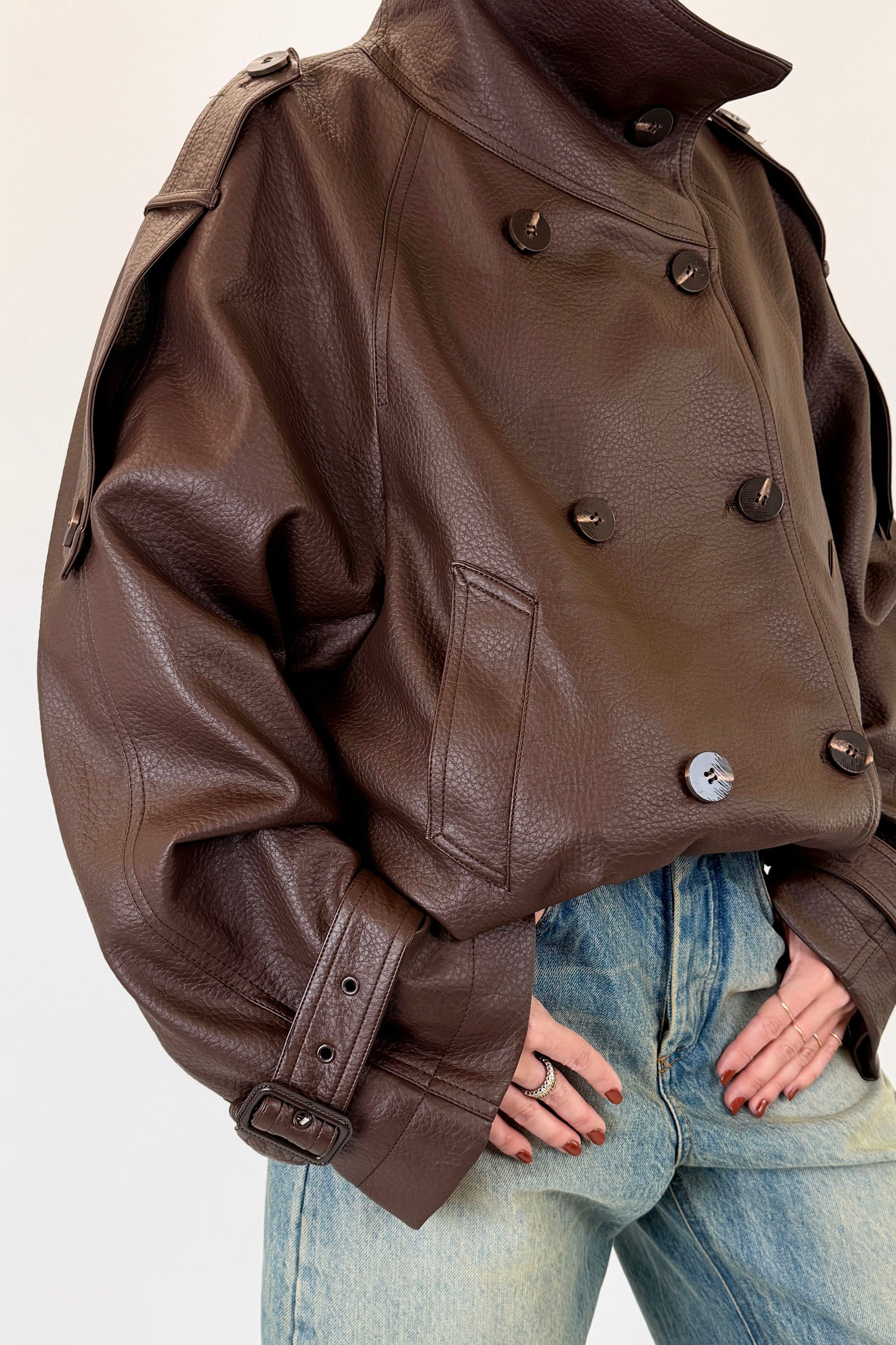 Bomber oversize doppiopetto