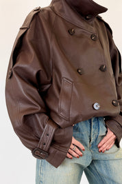 Bomber oversize doppiopetto