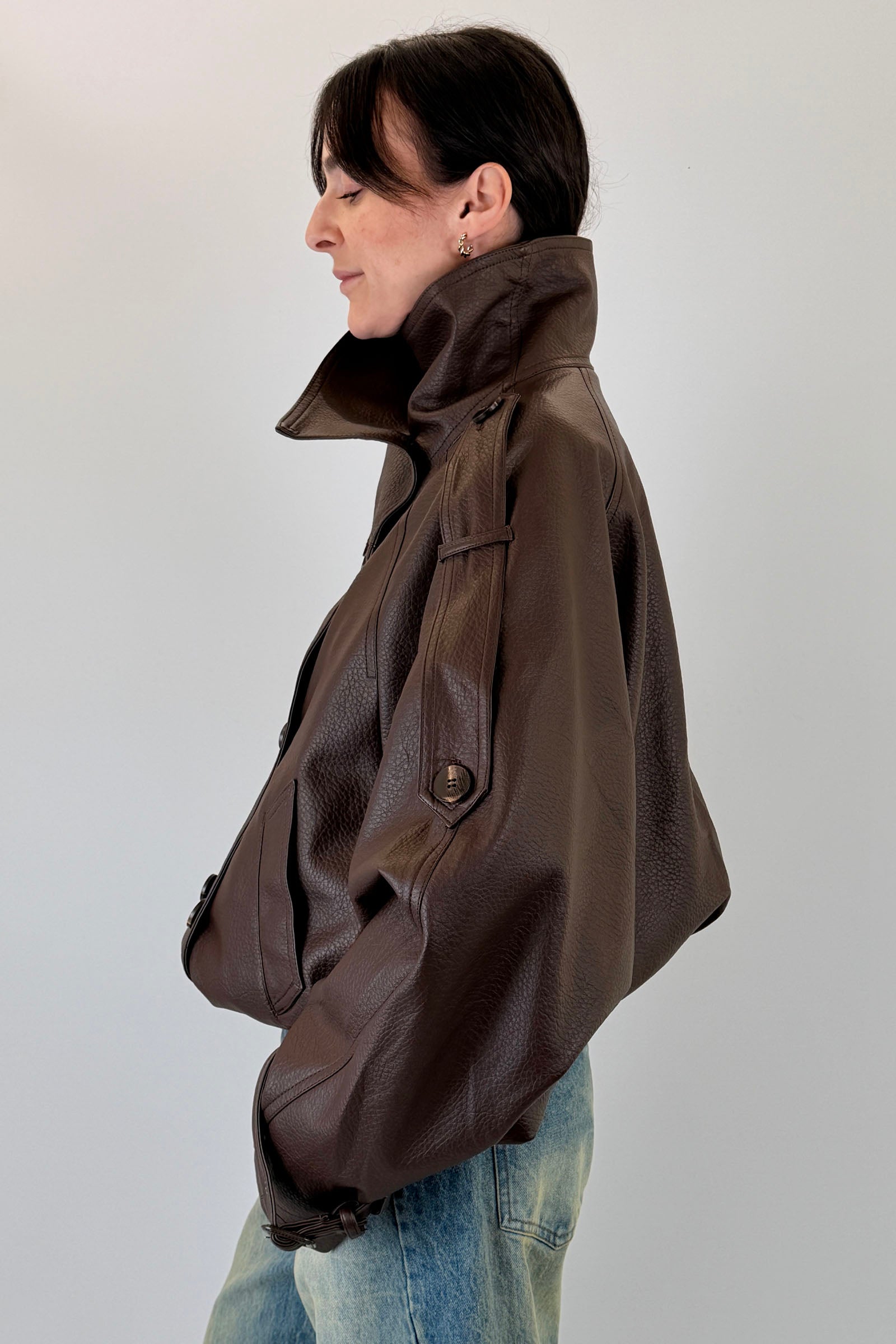 Bomber oversize doppiopetto