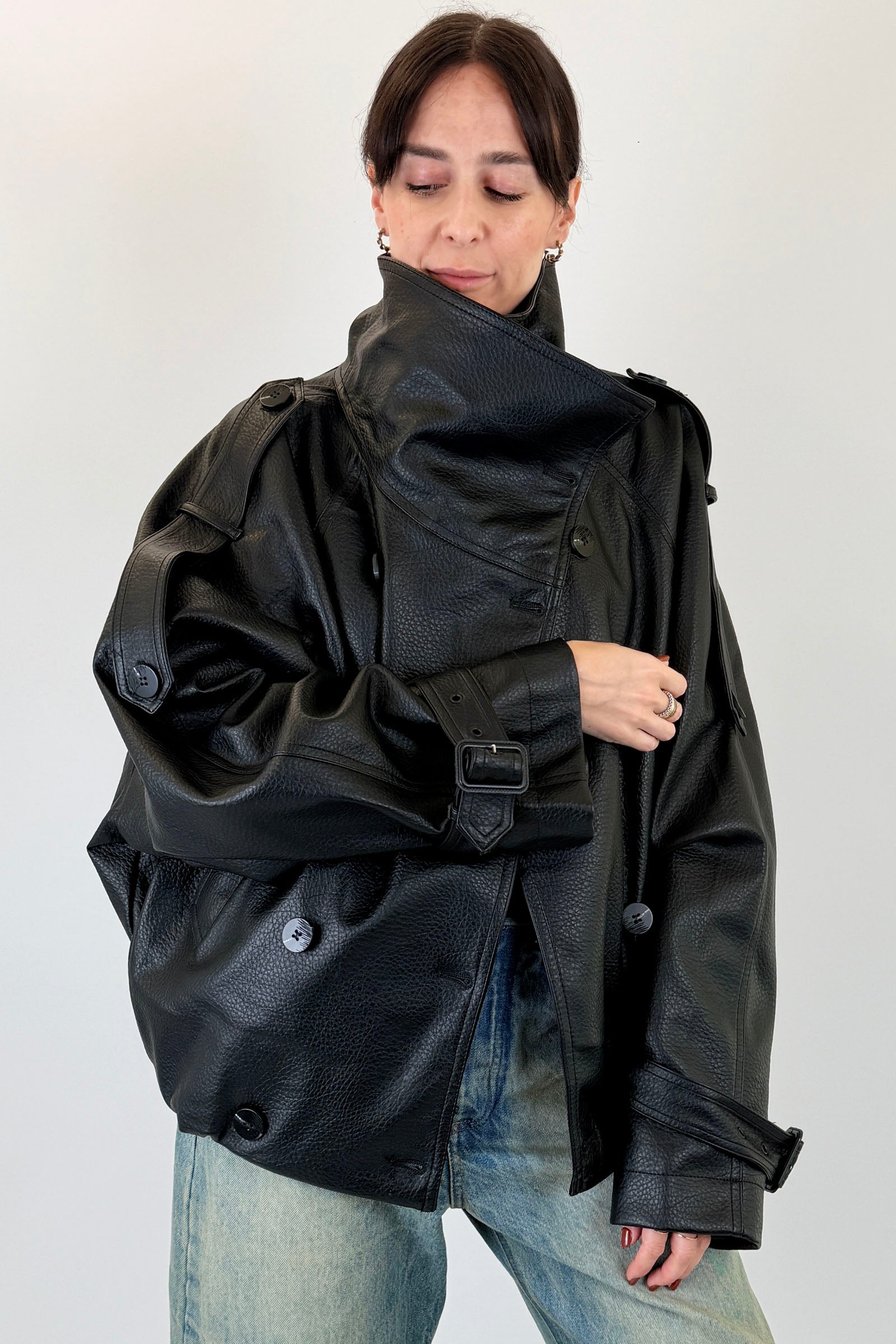 Bomber oversize doppiopetto