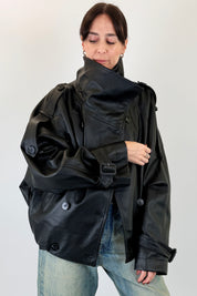 Bomber oversize doppiopetto