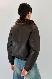 Giubbotto colletto animalier