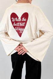 Maglia manica campana cuore