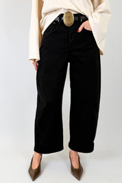 Pantalone cotone con cintura