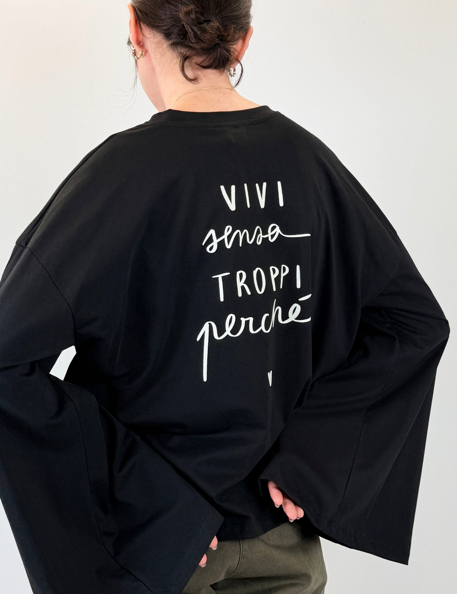 Maglia manica a campana stampa