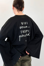 Maglia manica a campana stampa