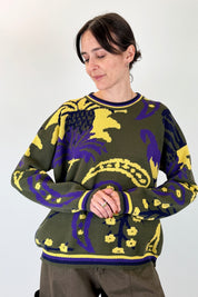 Maglia oversize jaquard