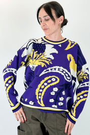 Maglia oversize jaquard