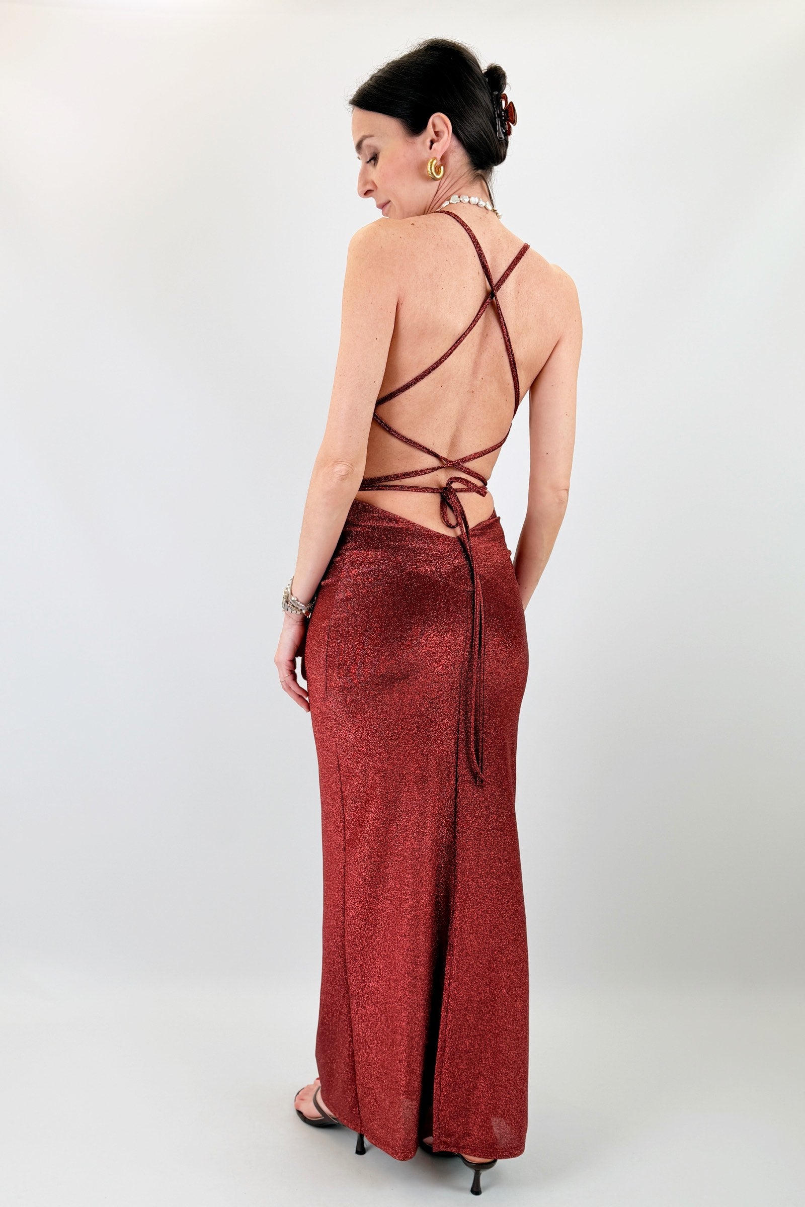 Abito lungo lurex