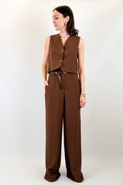 Pantalone dritto con cintura