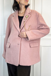 Cappottino blazer con spille