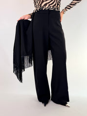 Pantalone con pareo frange