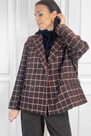 Giacca quadri con balaclava