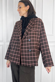 Giacca quadri con balaclava