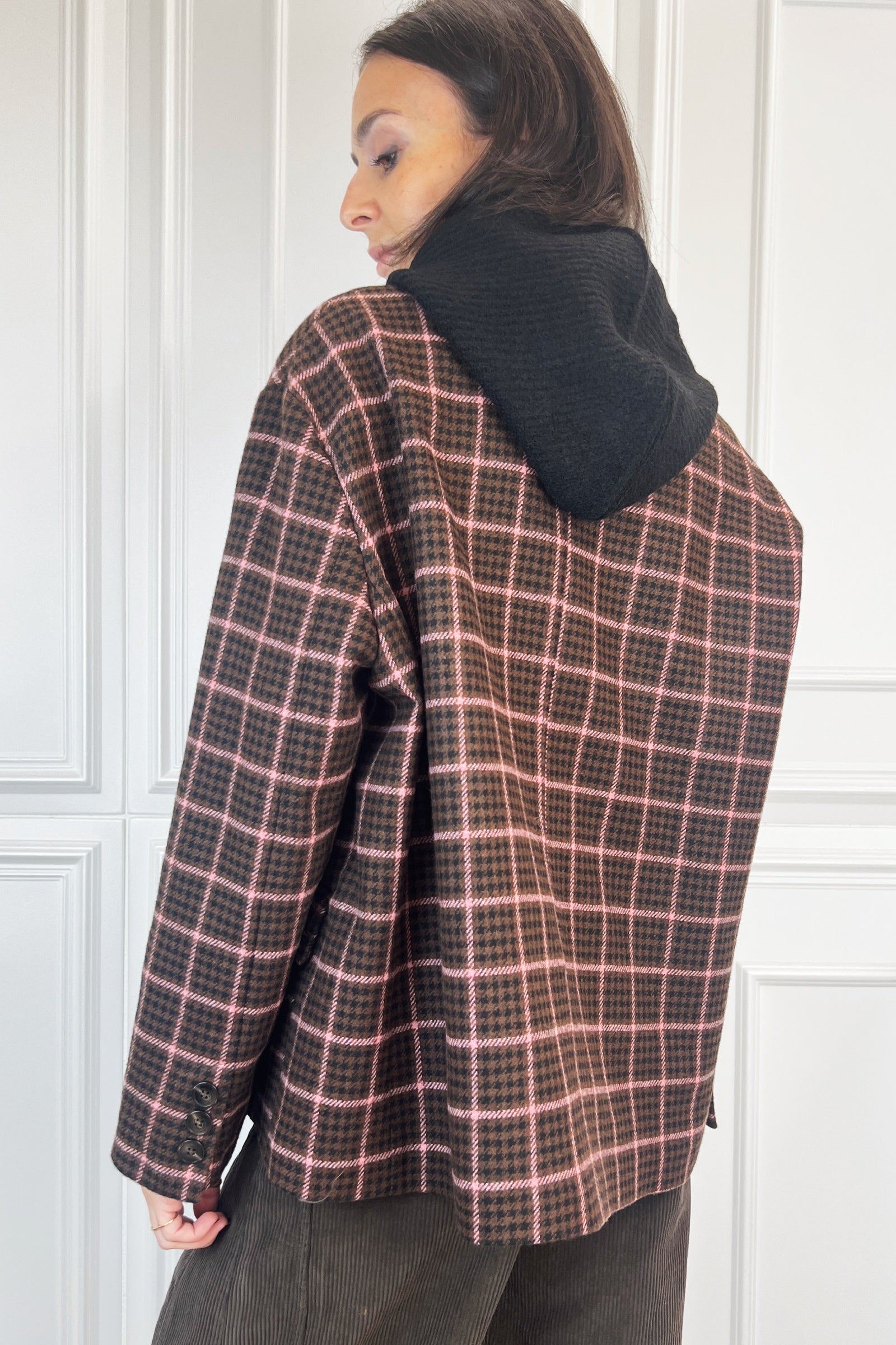 Giacca quadri con balaclava