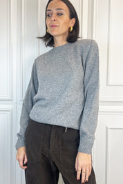 Maglia girocollo spalline