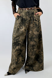 Pantalone palazzo fantasia