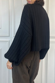 Maglia crop maxi manica