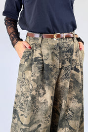 Pantalone palazzo fantasia