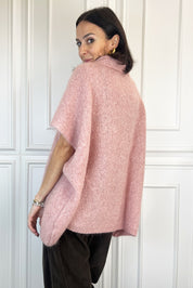 Gilet collo alto mohair