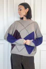 Maglia girocollo rombi