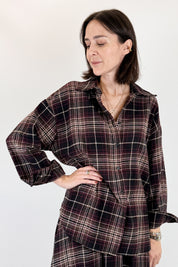 Camicia check oversize