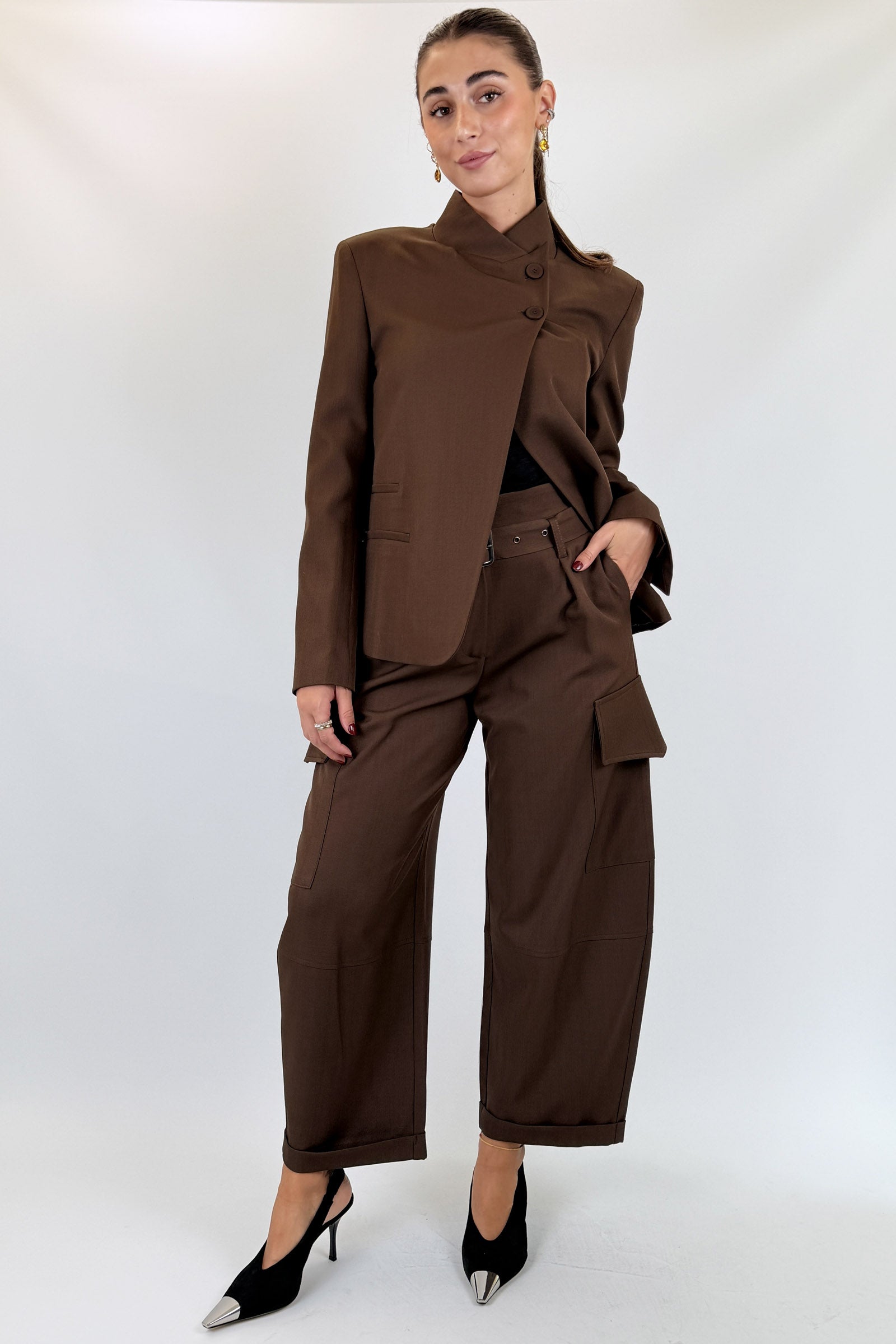 Pantalone cargo cintura