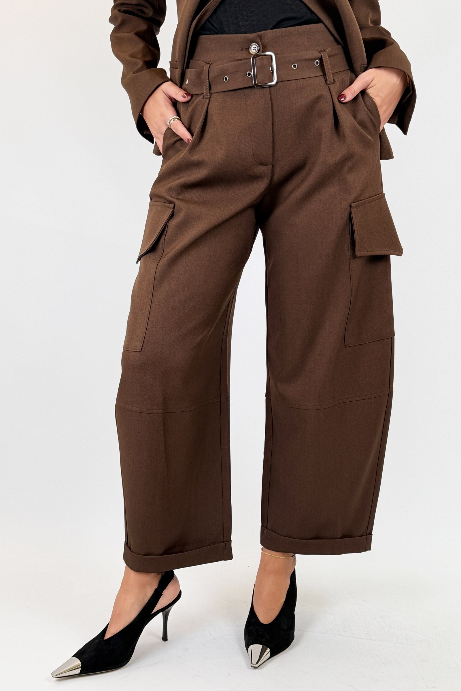 Pantalone cargo cintura