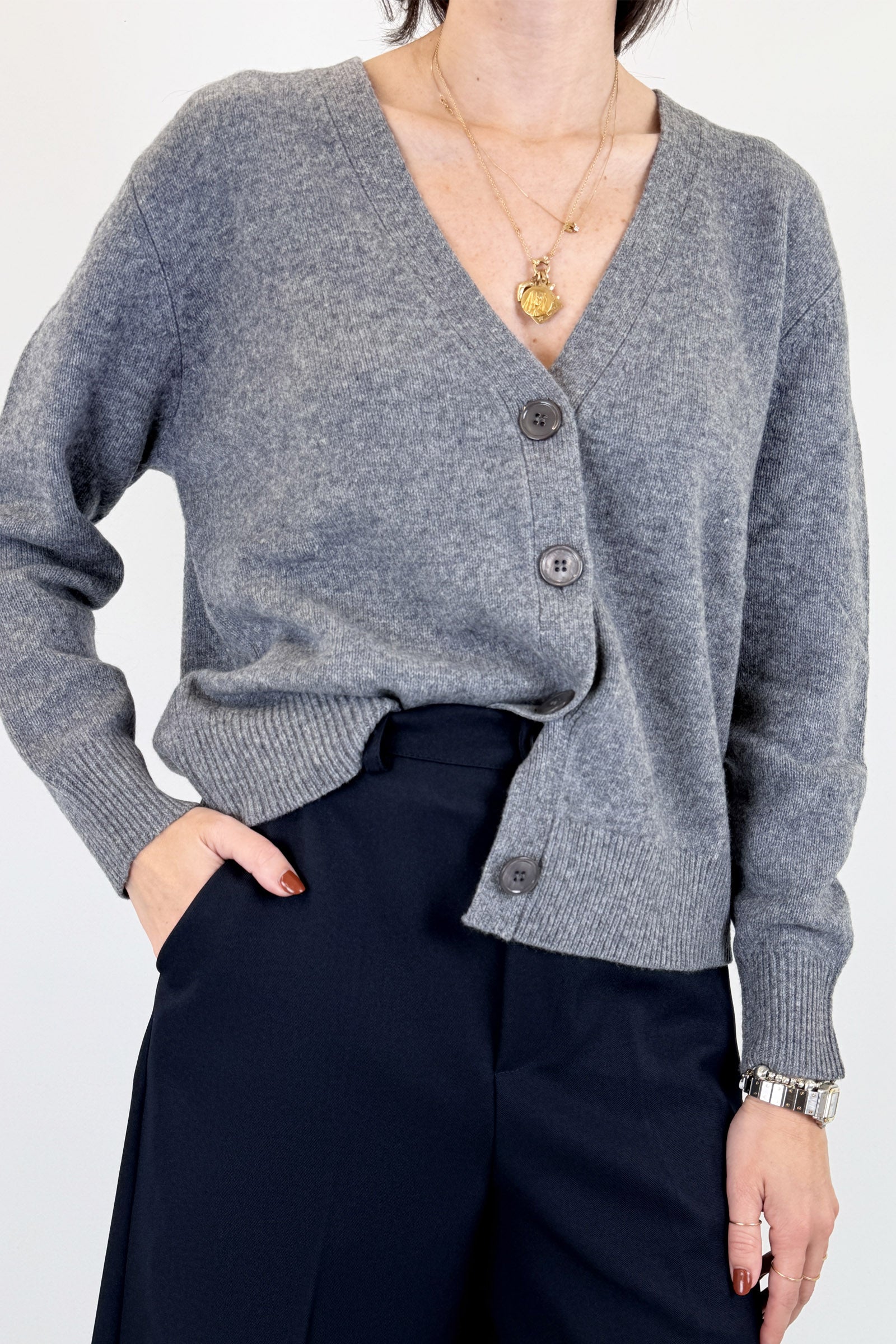 Cardigan 100% lana