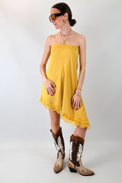 Top gonna asimmetrico pizzo