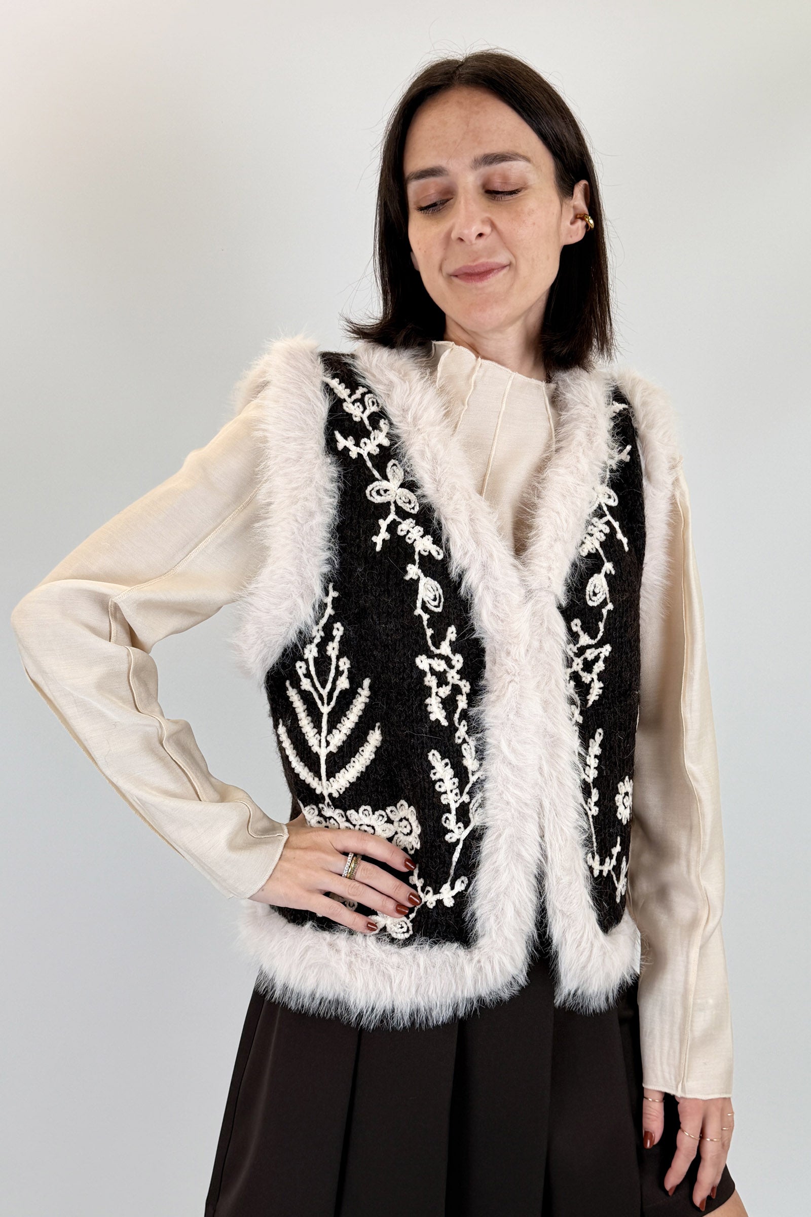 Gilet ricamato