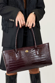 Borsa in pelle effetto cocco VIVY