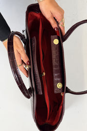 Borsa in pelle effetto cocco VIVY