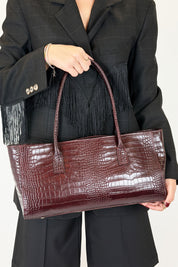 Borsa in pelle effetto cocco VIVY