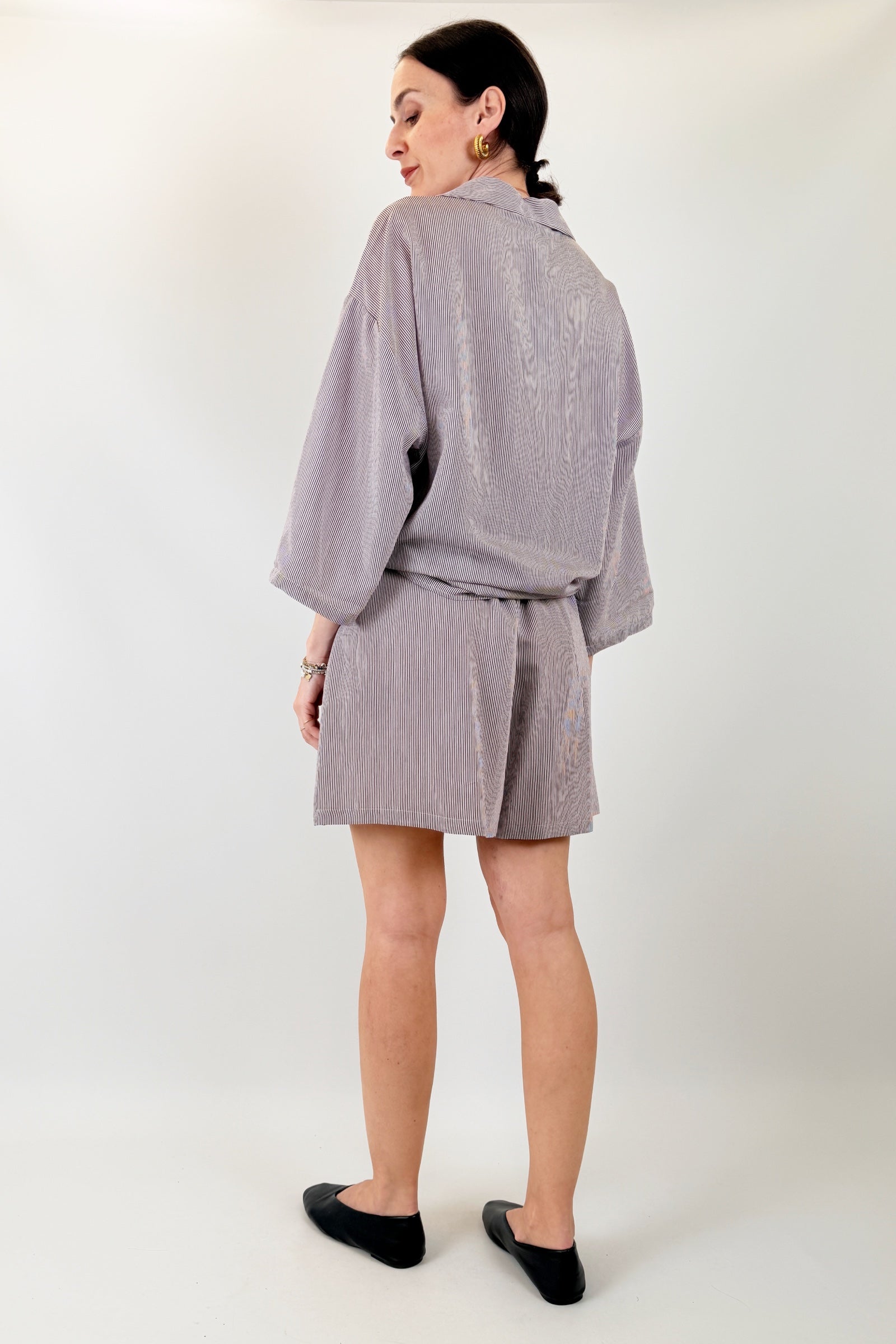 Camicia+shorts a righe
