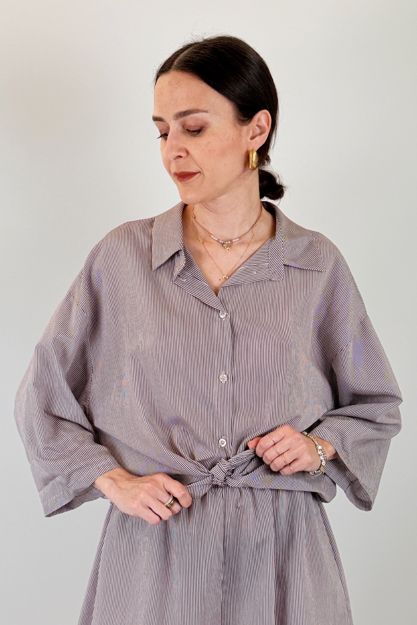 Camicia+shorts a righe