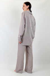 Pantalone a righine coulisse