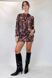 Minidress stampa fiori