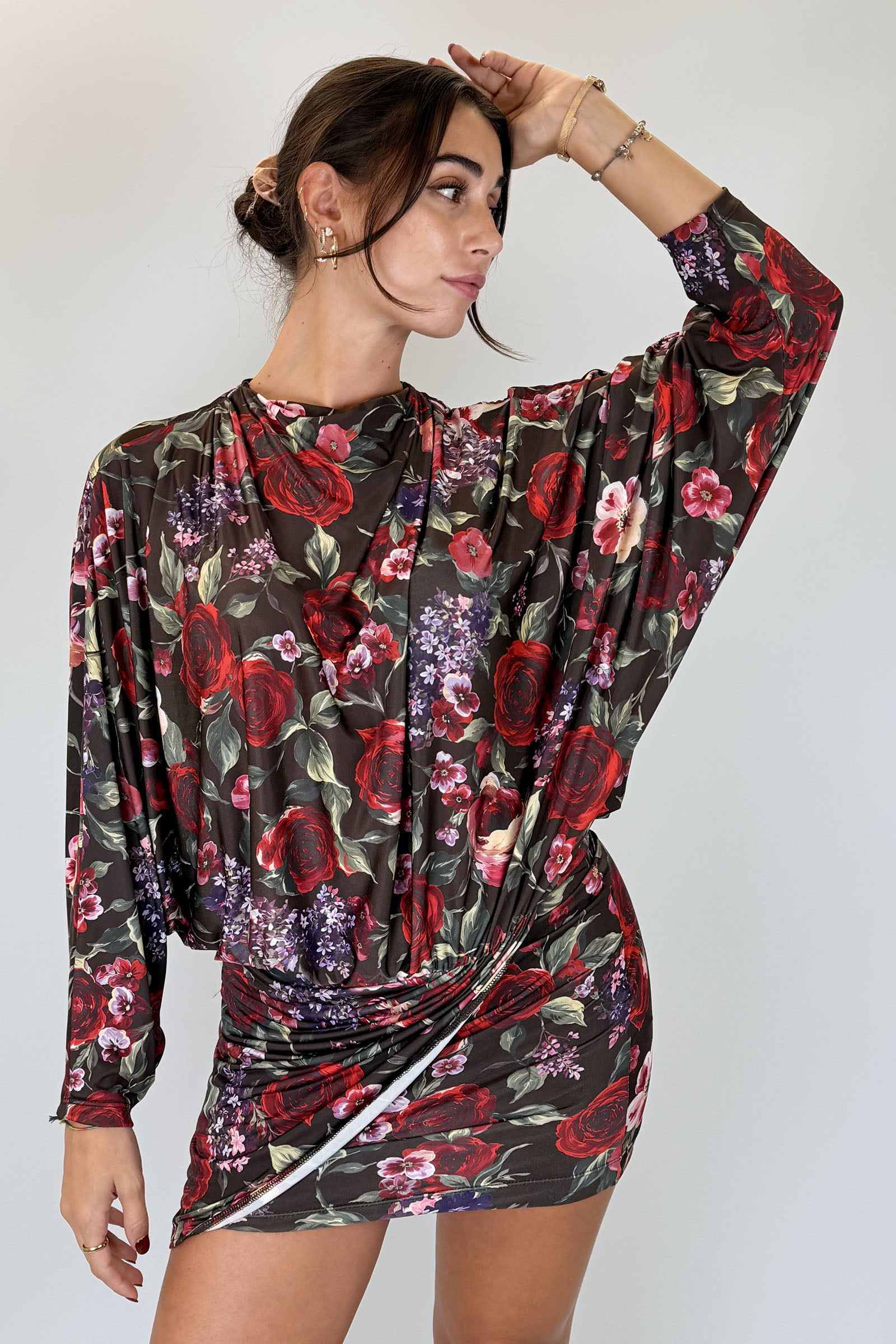 Minidress stampa fiori