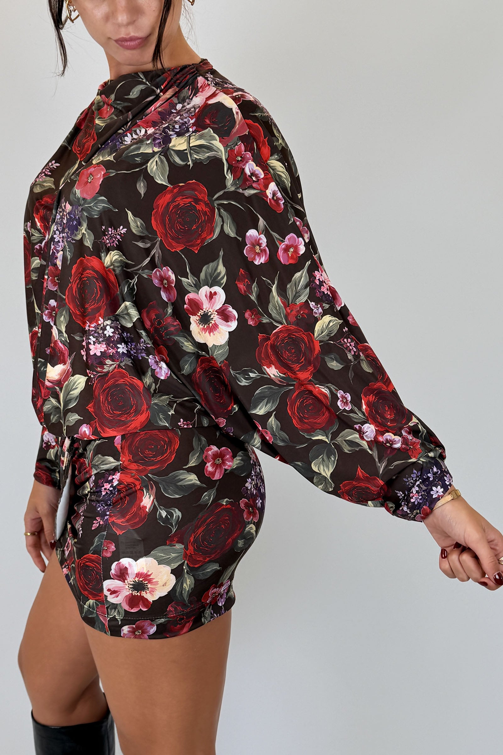 Minidress stampa fiori