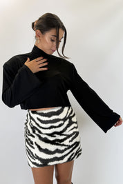 Lupetto crop con spalline