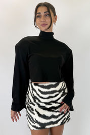 Lupetto crop con spalline