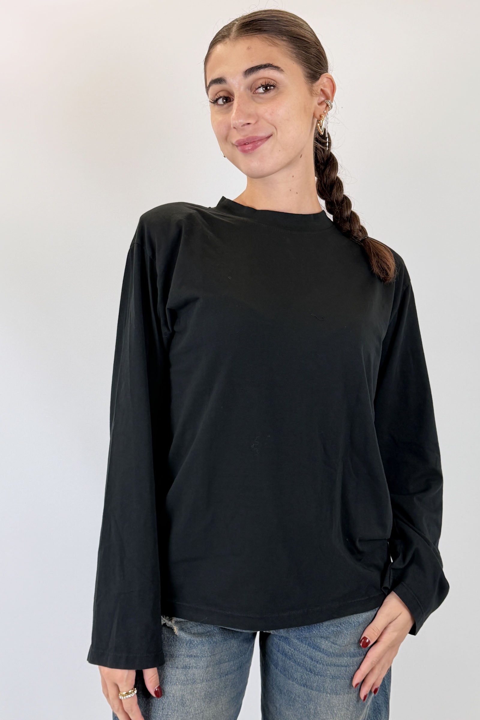T-shirt con spalline