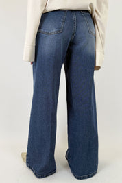 Jeans palazzo elasticizzato