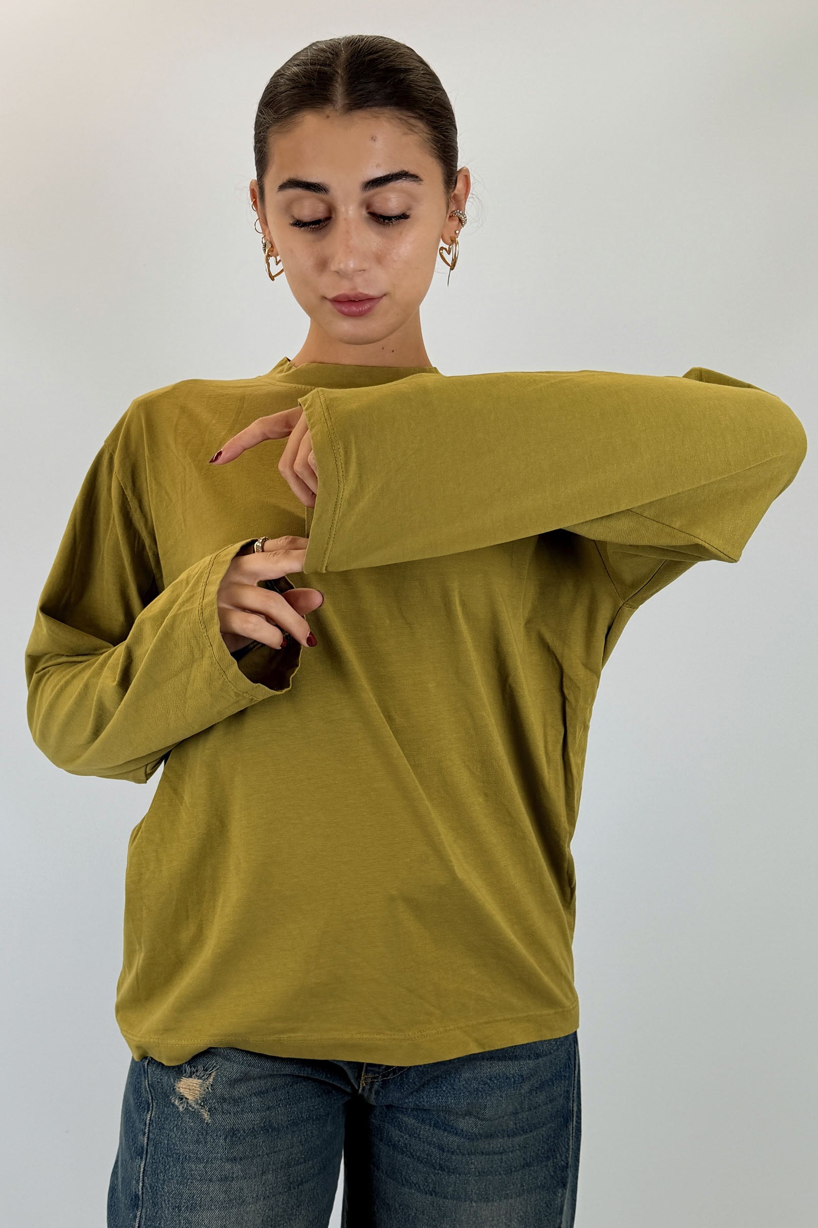 T-shirt con spalline