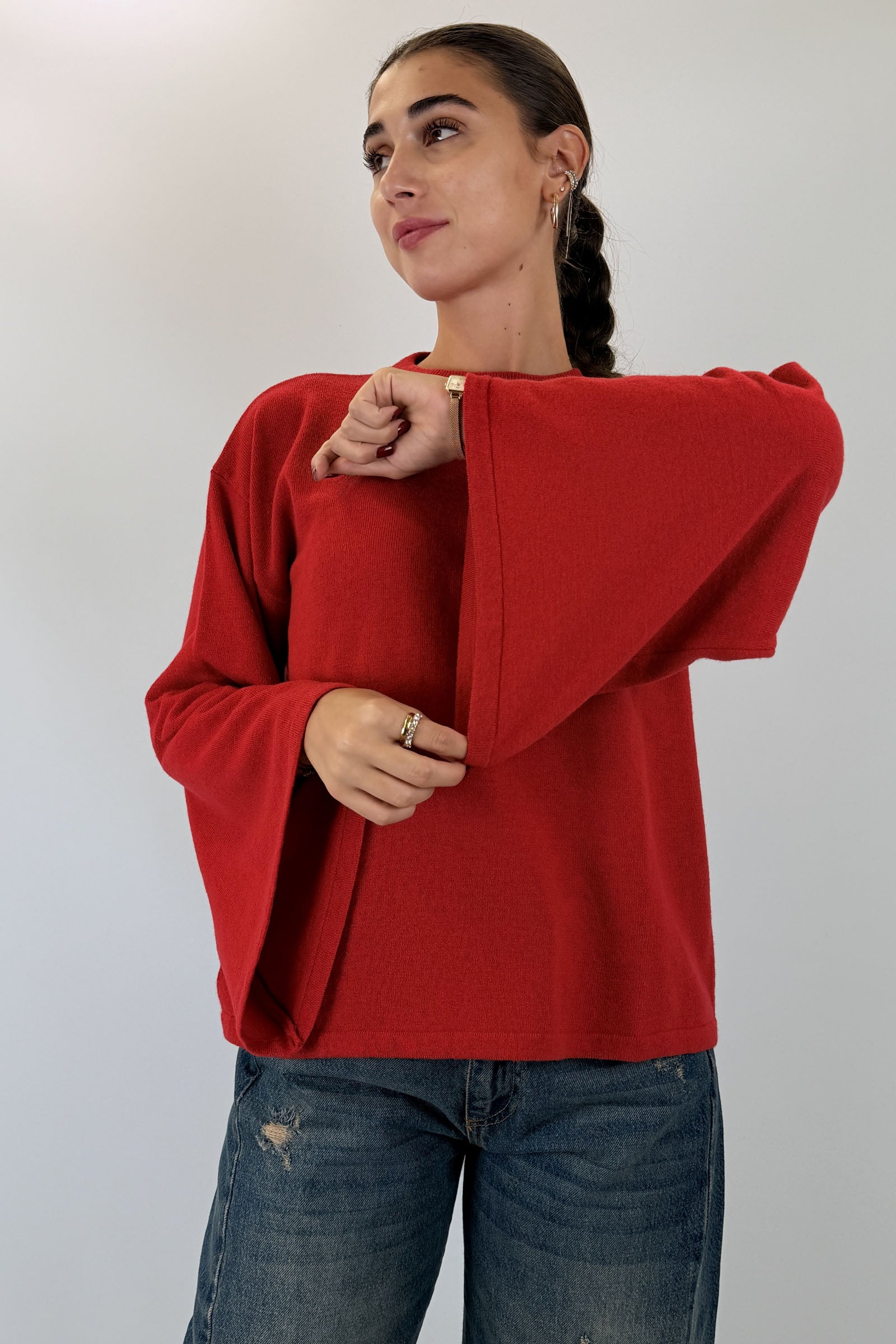 Maglia con manica a campana